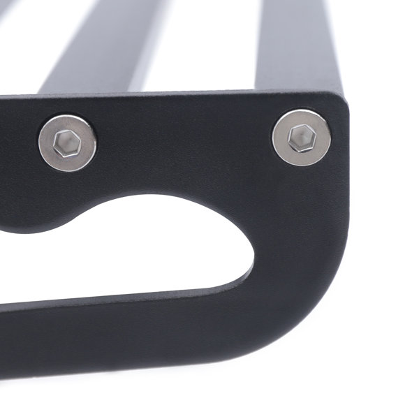 Prep & Savour 20" x 15.6" Black Metal Wall Mount Microwave Oven Bracket